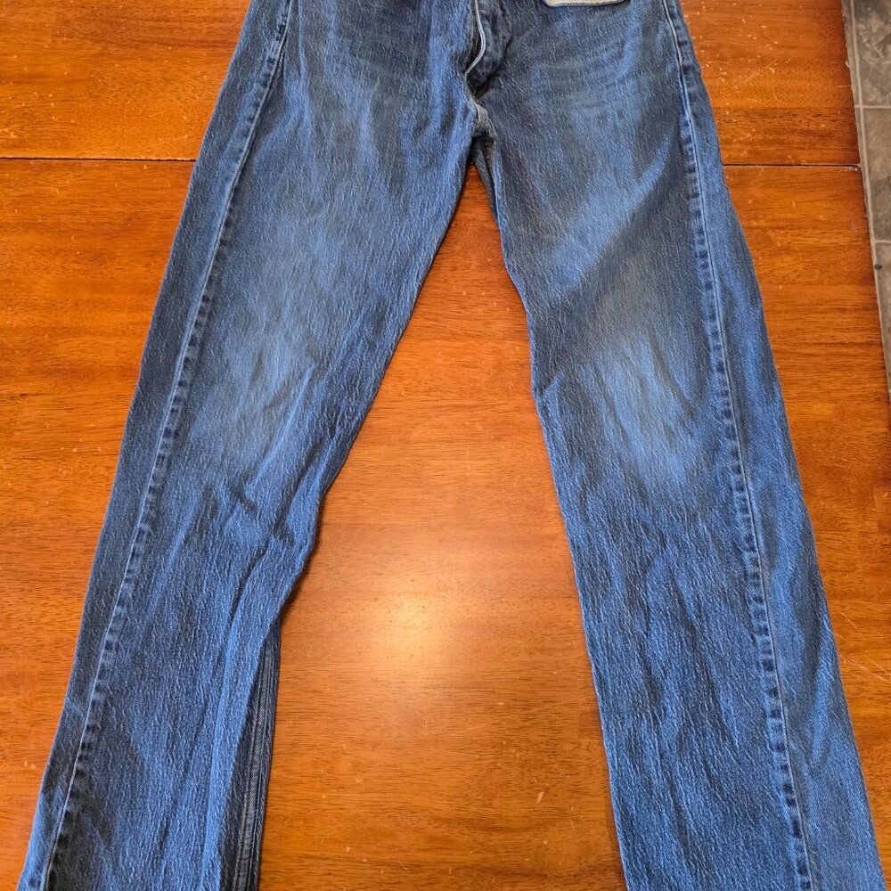 Mens Levi 505 Blue Jeans Size 34W X 32L